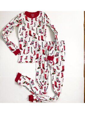Hatley Girls Christmas Stocking Pajamas, Size 12